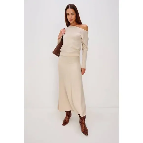 Rails Odita Midi A Line Skirt in Ivory S - Picture 1 of 3